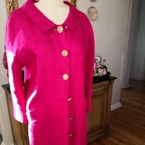 Spring Linen Dress Coat